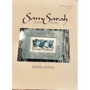 Sam Sarah Design Studio Bachelor Buttons Cross Stitch Pattern #8917